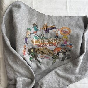 Disney Channel Nostalgia Off-Shoulder Sweatshirt
